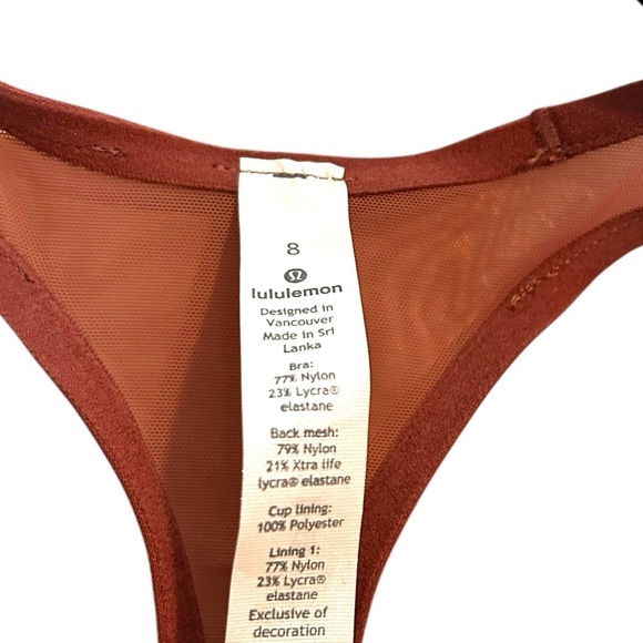 Lululemon Speed Up Bra- Figue- Moulded Cup High Support Sports Bra- Size Medium - Picture 8 of 10